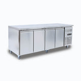 Bromic Under Bench Fridge - 553L -  4 Doors - Stainless Steel  (5 Years Warranty)