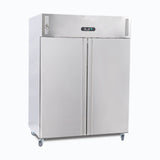 Bromic Upright Fridge - 1300L - 2 Doors - Stainless Steel     (5 Years Warranty)