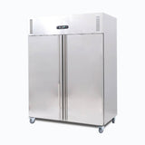 Bromic Upright Fridge - 1300L - 2 Doors - Stainless Steel     (5 Years Warranty)