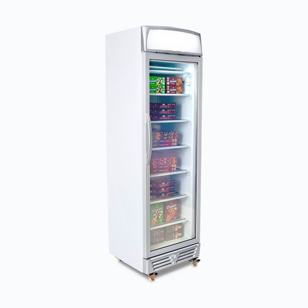Bromic Upright Display Freezer - 300L - 1 Door - Flat Glass - Lightbox    (5 Years Warranty)