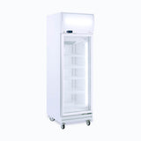 Upright Display Freezer - 444L - 1 Door - Flat Glass - Lightbox      (5 Years Warranty)