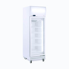 Load image into Gallery viewer, Upright Display Freezer - 444L - 1 Door - Flat Glass - Lightbox
