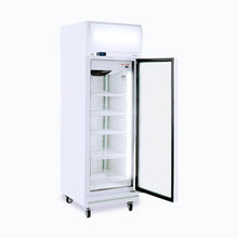 Load image into Gallery viewer, Upright Display Freezer - 444L - 1 Door - Flat Glass - Lightbox
