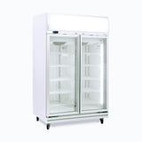 Bromic Upright Display Freezer - 976L - 2 Doors - Flat Glass - Lightbox   (5 Years Warranty)