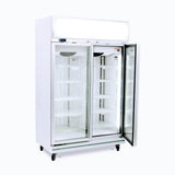Bromic Upright Display Freezer - 976L - 2 Doors - Flat Glass - Lightbox   (5 Years Warranty)