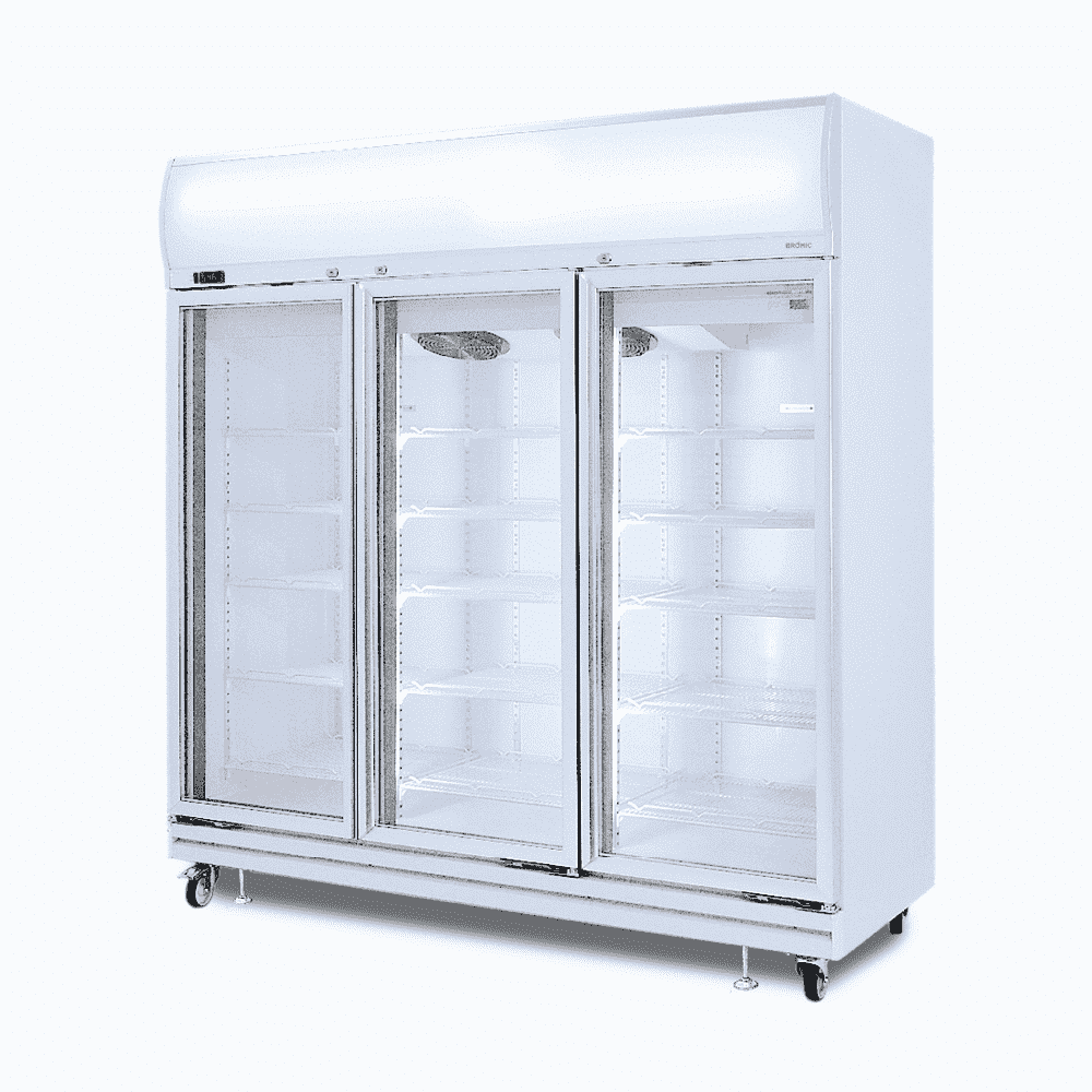 Bromic Upright Display Fridge - 1507L - 3 Doors - Flat Glass - Lightbox     (5 Years Warranty)