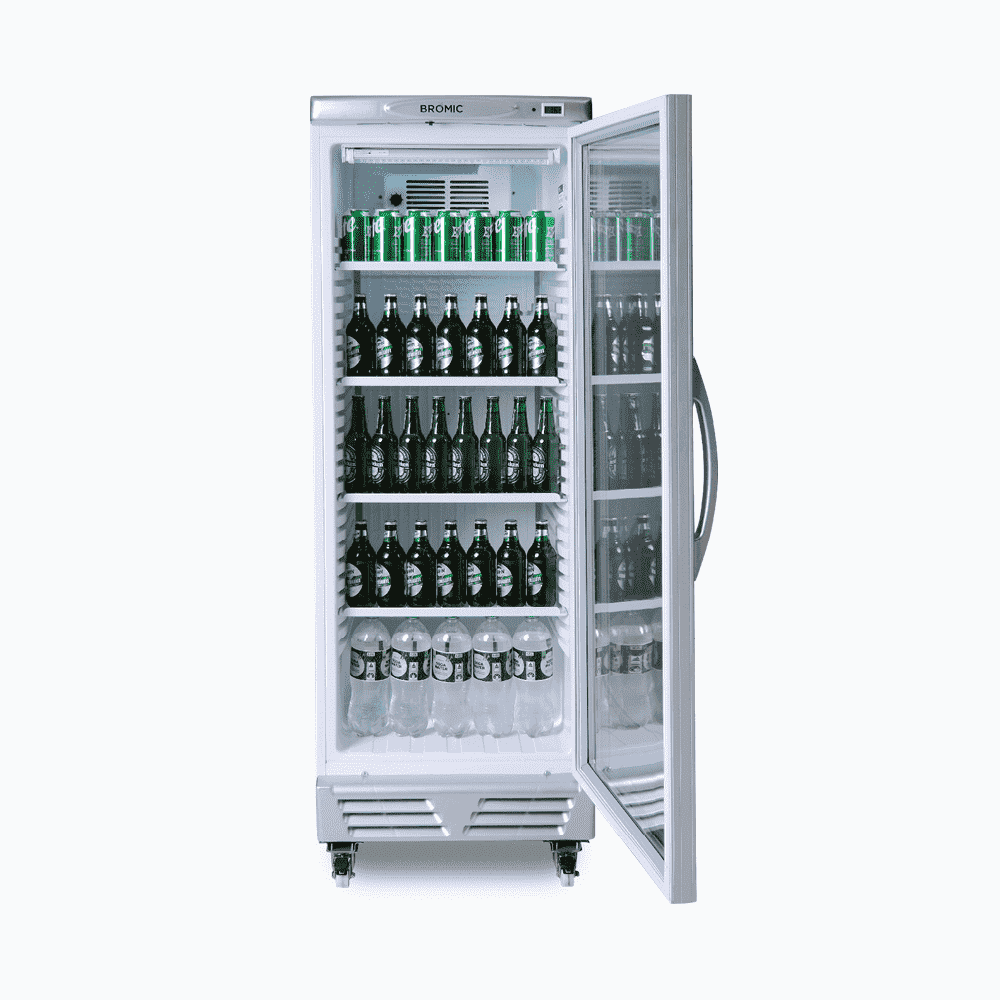 Bromic Upright Display Fridge - 290L - 1 Door - Flat Glass  (5 Years Warranty)