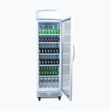 Bromic Upright Display Fridge - 372L - 1 Door - Flat Glass - Lightbox  (5 Years Warranty)