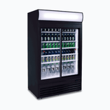 Bromic Upright Display Fridge  - 945L - 2 Doors - Sliding - Flat Glass - Lightbox  (5 Years Warranty)