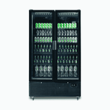 Bromic Upright Display Fridge - 1126L - 2 Door - Flat Glass - Black  (5 Years Warranty)