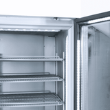 Bromic Upright Display Fridge - 1082L - 2 Door - Flat Glass - Lightbox - Black  (5 Years Warranty)