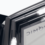 Bromic Upright Display Fridge - 1082L - 2 Door - Flat Glass - Lightbox - Black  (5 Years Warranty)
