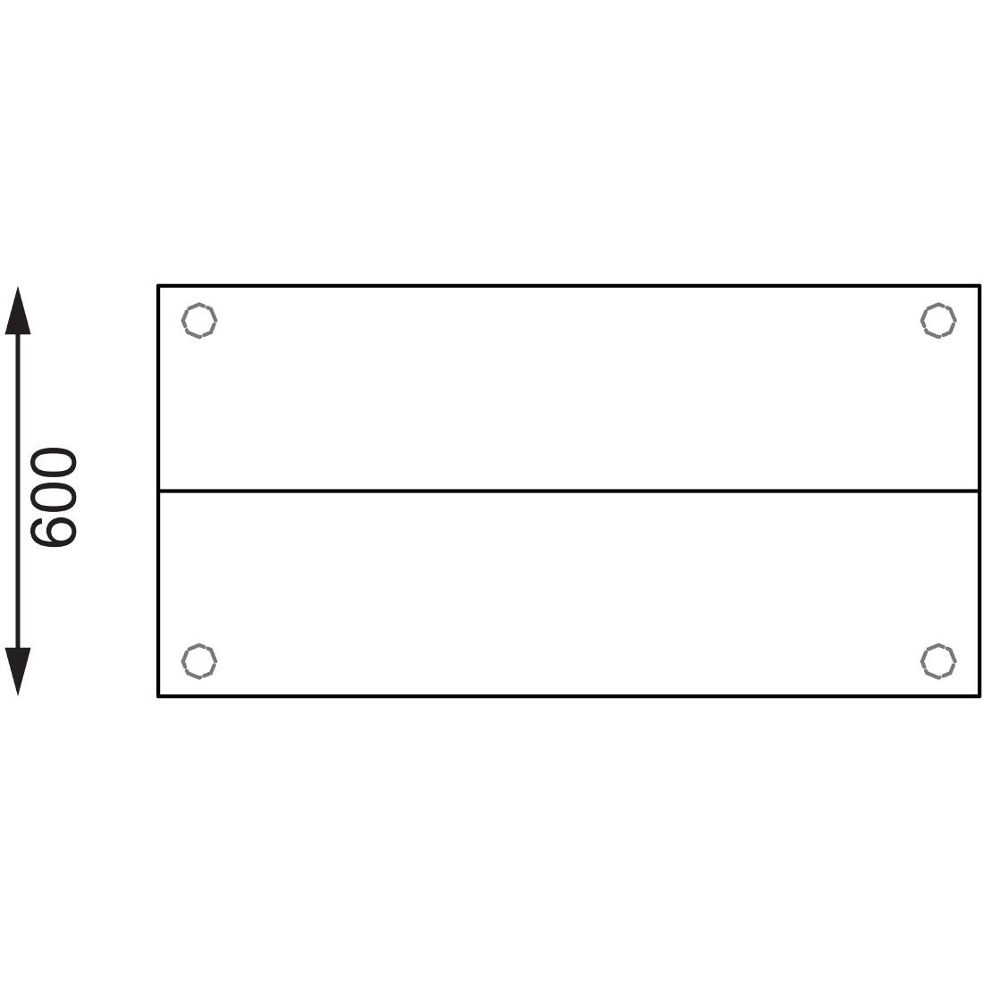 Vogue Table with Gantry Shelf St/St - 1500x 1200x600mm