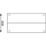 Vogue Table with Gantry Shelf St/St - 1500x 1200x600mm