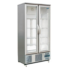 Load image into Gallery viewer, Polar G-Series Double Door Upright Back Bar Fridge Hinged St/St 490Ltr

