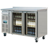 Polar U-Series Premium Bar Fridge 2 Door St/St 366Ltr