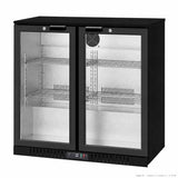 Thermaster LG-208HC two-door underbench bar fridge – angled view