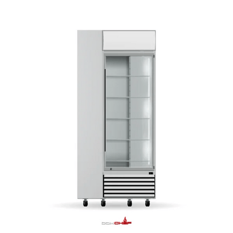 ComChef 360° rendered view of Thermaster LG-540P white single-door beverage fridge