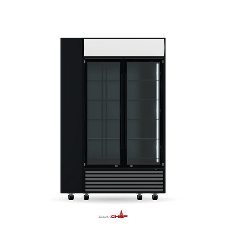 ComChef 360° rendered view of Thermaster LG-730BP black beverage fridge