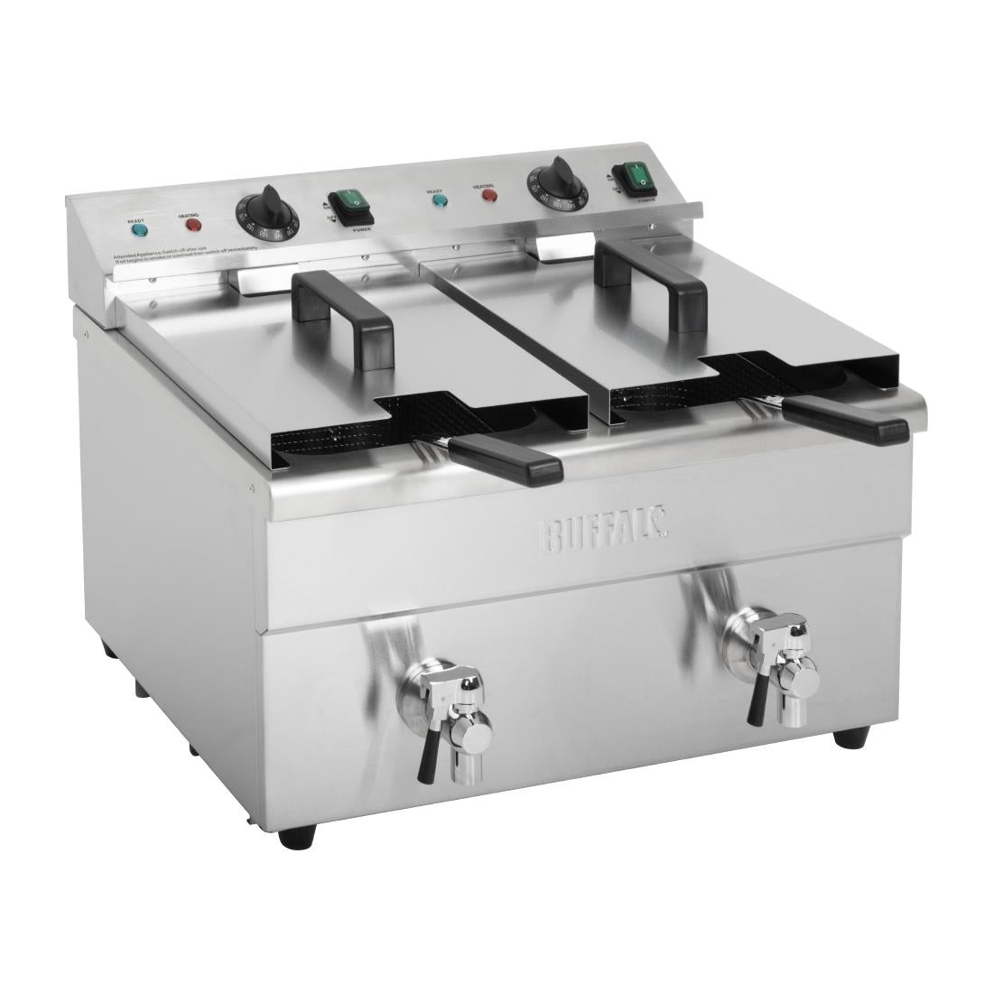 Apuro Double Induction Fryer - 2x7.5ltr - 2x3kW