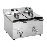Apuro Double Induction Fryer - 2x7.5ltr - 2x3kW