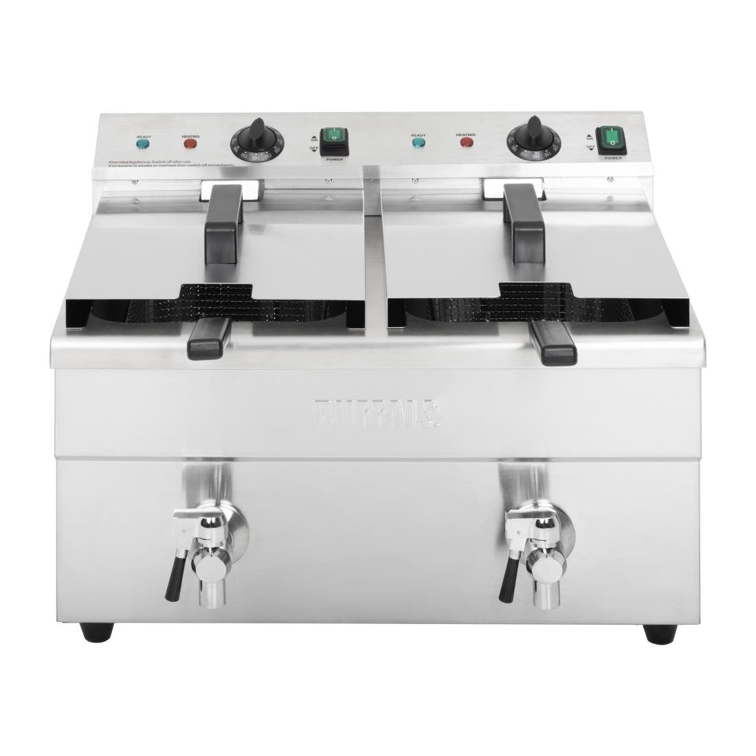 Apuro Double Induction Fryer - 2x7.5ltr - 2x3kW