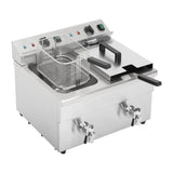 Apuro Double Induction Fryer - 2x7.5ltr - 2x3kW