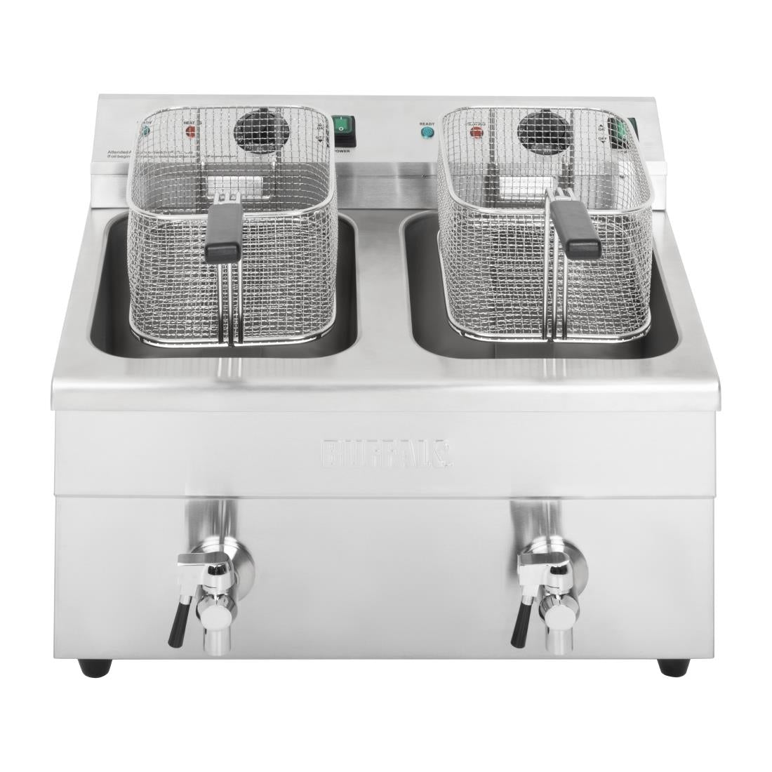 Apuro Double Induction Fryer - 2x7.5ltr - 2x3kW