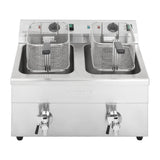 Apuro Double Induction Fryer - 2x7.5ltr - 2x3kW
