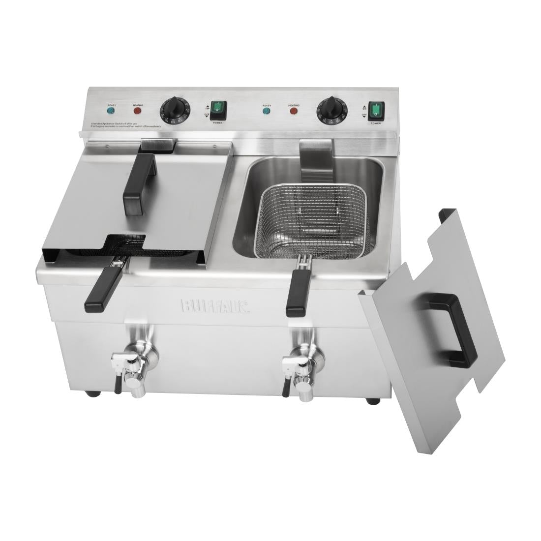 Apuro Double Induction Fryer - 2x7.5ltr - 2x3kW