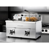 Apuro Double Induction Fryer - 2x7.5ltr - 2x3kW