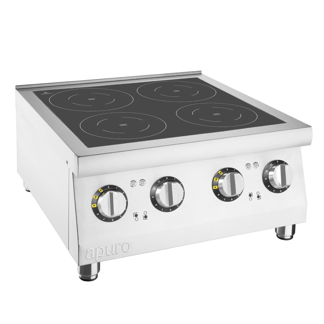Apuro Induction Hob Four Zone - 2x3kW