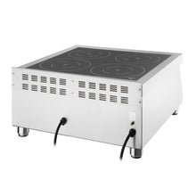 Load image into Gallery viewer, Apuro Induction Hob Four Zone - 2x3kW
