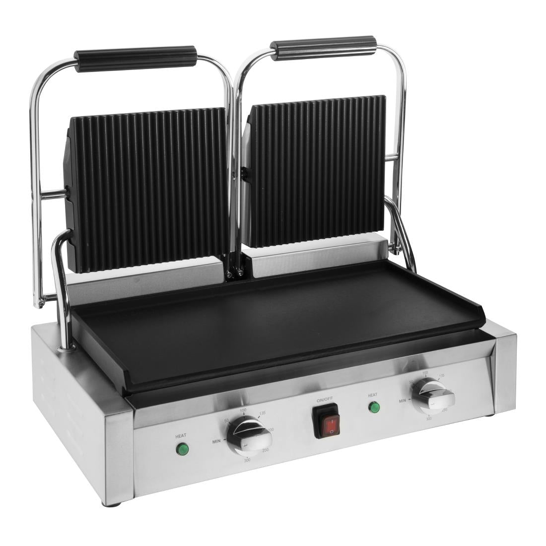Apuro Bistro Contact Grill - Double (Ribbed/Flat)