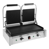 Apuro Bistro Contact Grill - Double (Ribbed/Flat)