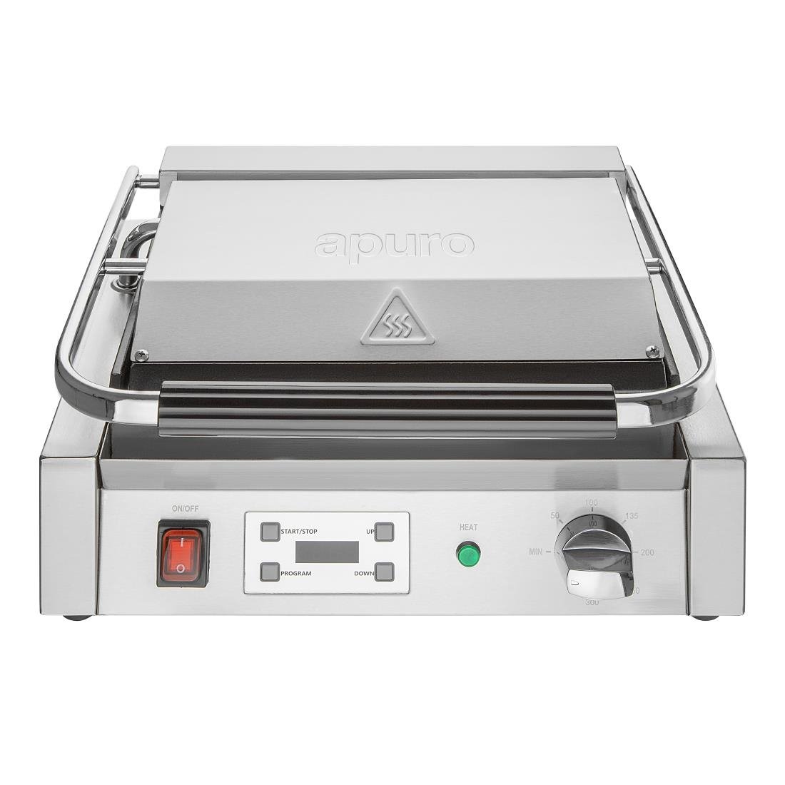 Apuro Extra Large Single Contact Grill Flat/Flat Plate