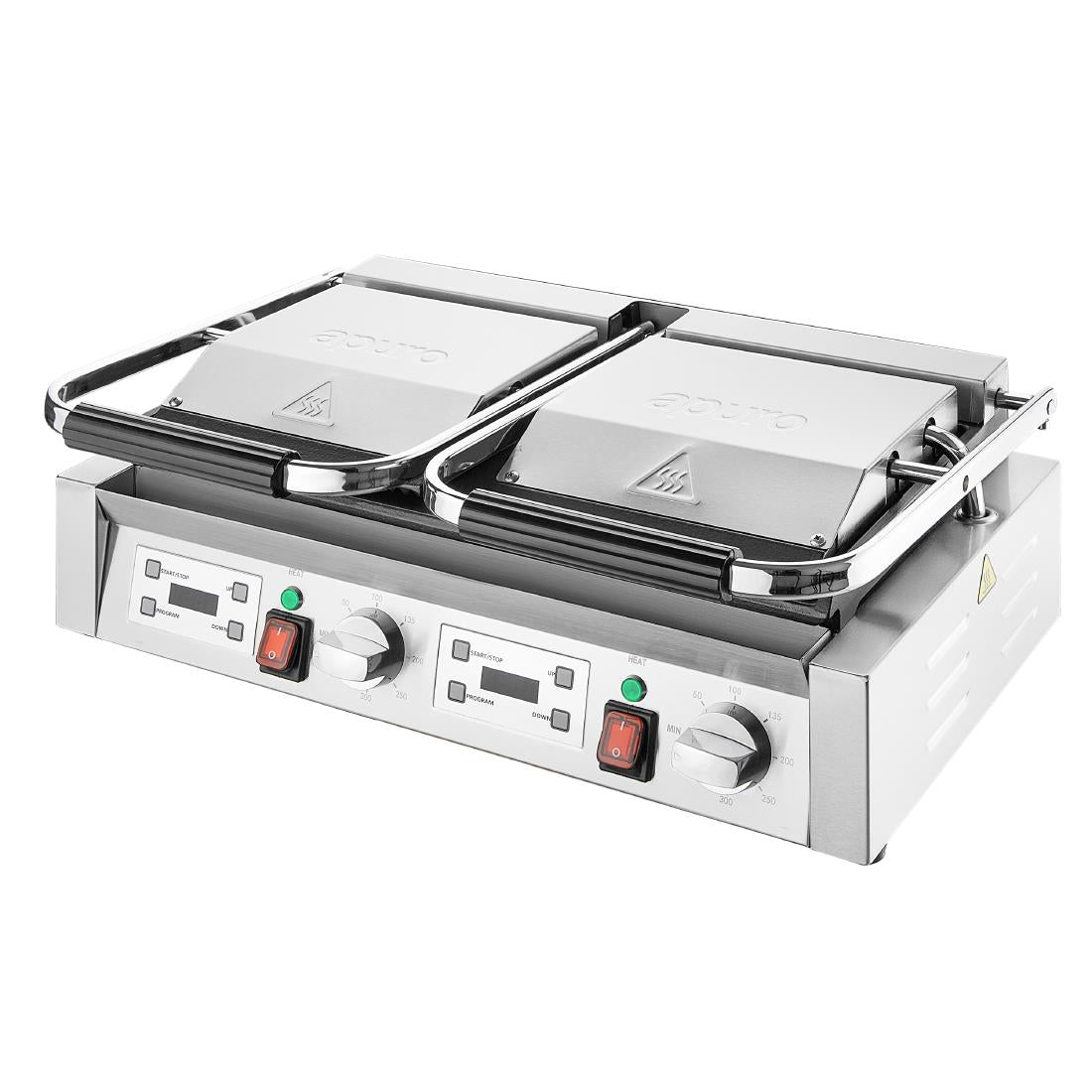 Apuro Double Contact Grill Ribbed/Ribbed Plate