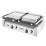 Apuro Double Contact Grill Flat Left/Ribbed Right Plate