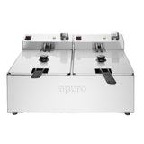 Apuro Double Fryer - 2x5Ltr - 2x2.8kW