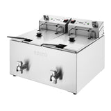 Apuro Double Electric Fryer with Timer - 2x8Ltr - 2x2.9kW
