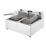 Apuro Double Electric Fryer with Timer - 5Ltr - 2x2.8kW