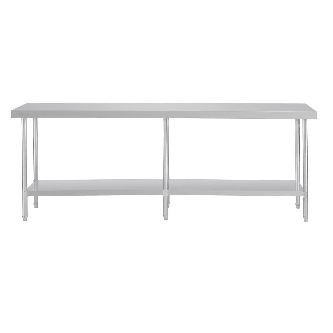 Vogue Premium 304  Stainless Steel Table - 2400x600x900mm