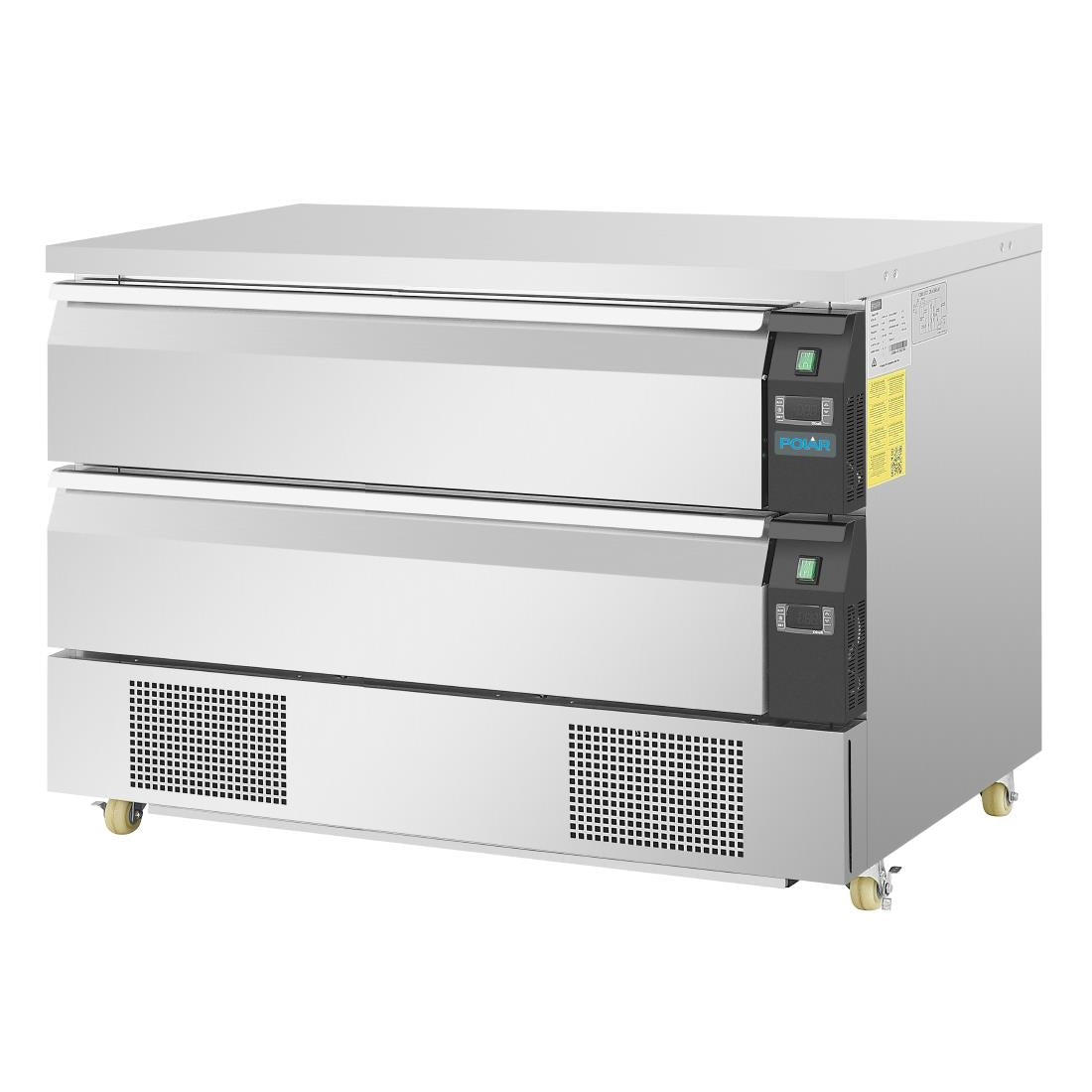 Polar U-Series Double Drawer Counter Fridge Freezer 6xGN