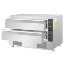 Load image into Gallery viewer, Polar U-Series Double Drawer Counter Fridge Freezer 6xGN
