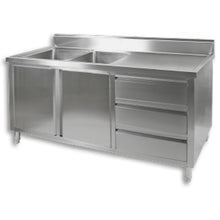 Load image into Gallery viewer, DSC-1800L-H KITCHEN TIDY CABINET WITH DOUBLE LEFT SINKS
