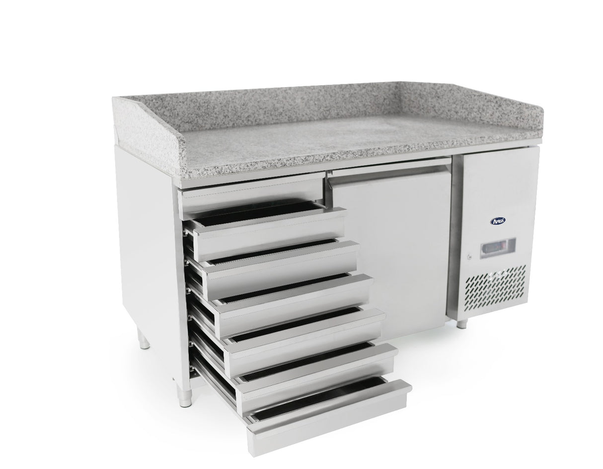 Atosa 1 DOOR PIZZA TABLE FRIDGE WITH DRAWERS 1510 MM EPF3490