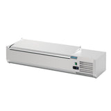 Polar G-Series Countertop Prep Fridge with Lid 5x 1/4GN with Hard Stainless Lid