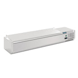 Polar G-Series Countertop Prep Fridge with Lid 7x 1/4GN with Hard Stainless Lid