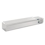 Polar G-Series Countertop Prep Fridge with Lid 8x 1/4GN with Hard Stainless Lid