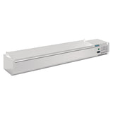 Polar G-Series Countertop Prep Fridge with Lid 10x 1/4GN with Hard Stainless Lid